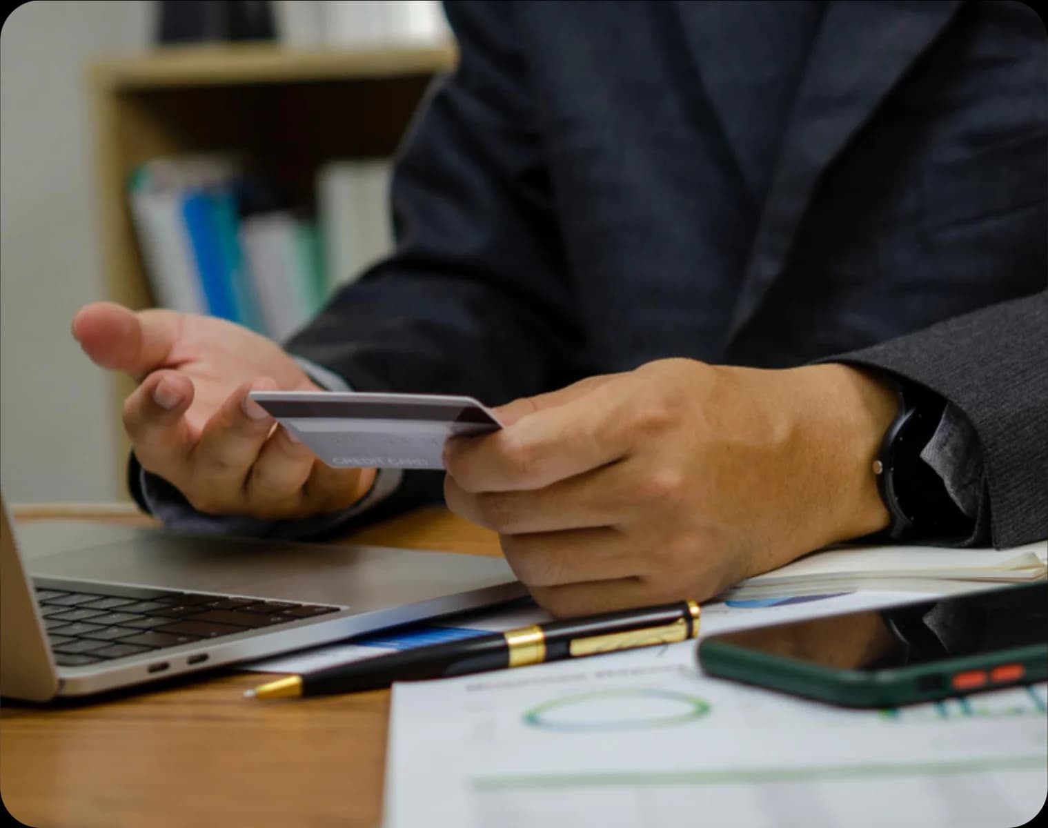 Private Pay and Personal Assets - Senior with credit card and financial plan