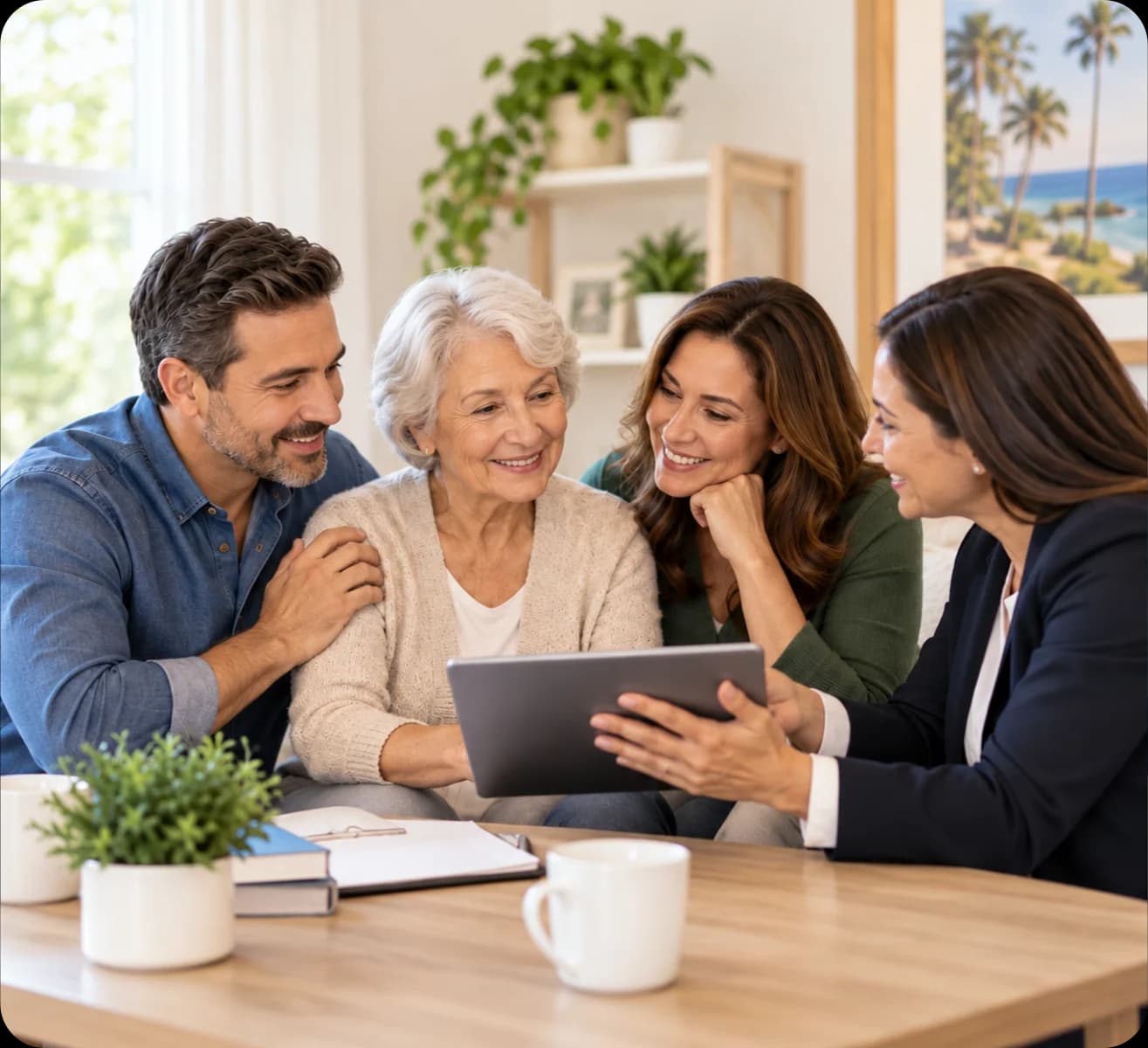 Find Out Which Options Apply to Your Family - Care advisors meeting with family